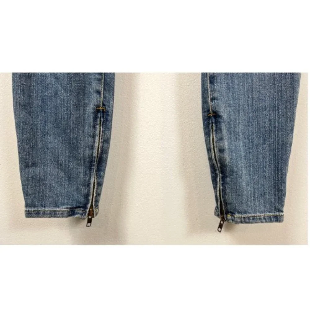 NWT CURRENT ELLIOTT SILVERLAKE ZIP SKINNY JEANS  26 - Picture 4 of 9